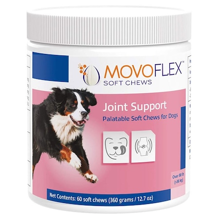 Movoflex PHV Soft Chews Joint Support, Dogs, 80lb and Up, 60PK 21273683